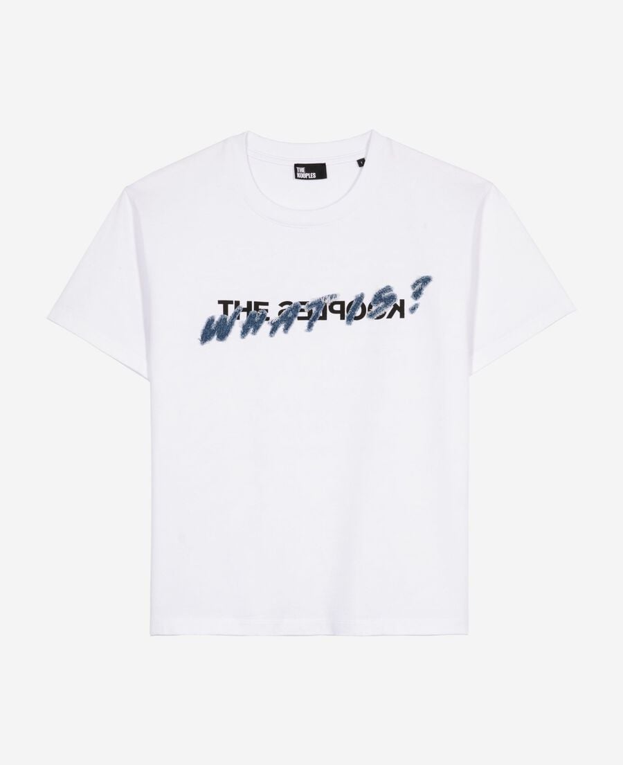 T-Shirt What Is Blanc - vue 1