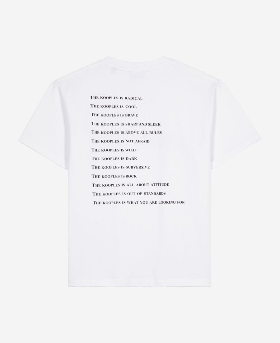 T-Shirt What Is Blanc - vue 3