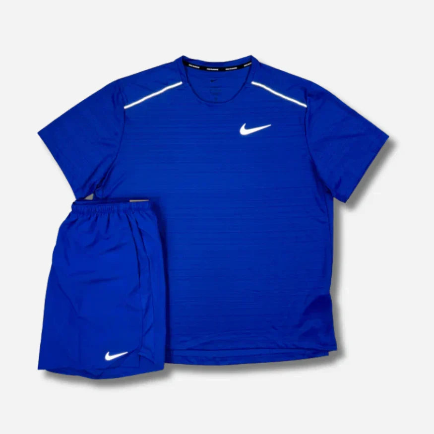 NK RUNNING Ensemble short/t-shirt running Bleu