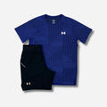 Ensemble short/t-shirt UA ARM Bleu marine