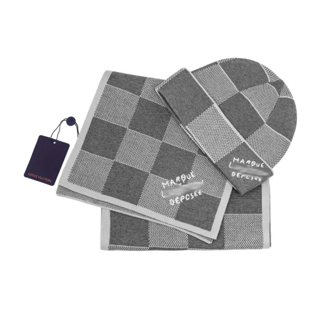 LTV Beanie & Scarf set - Gray