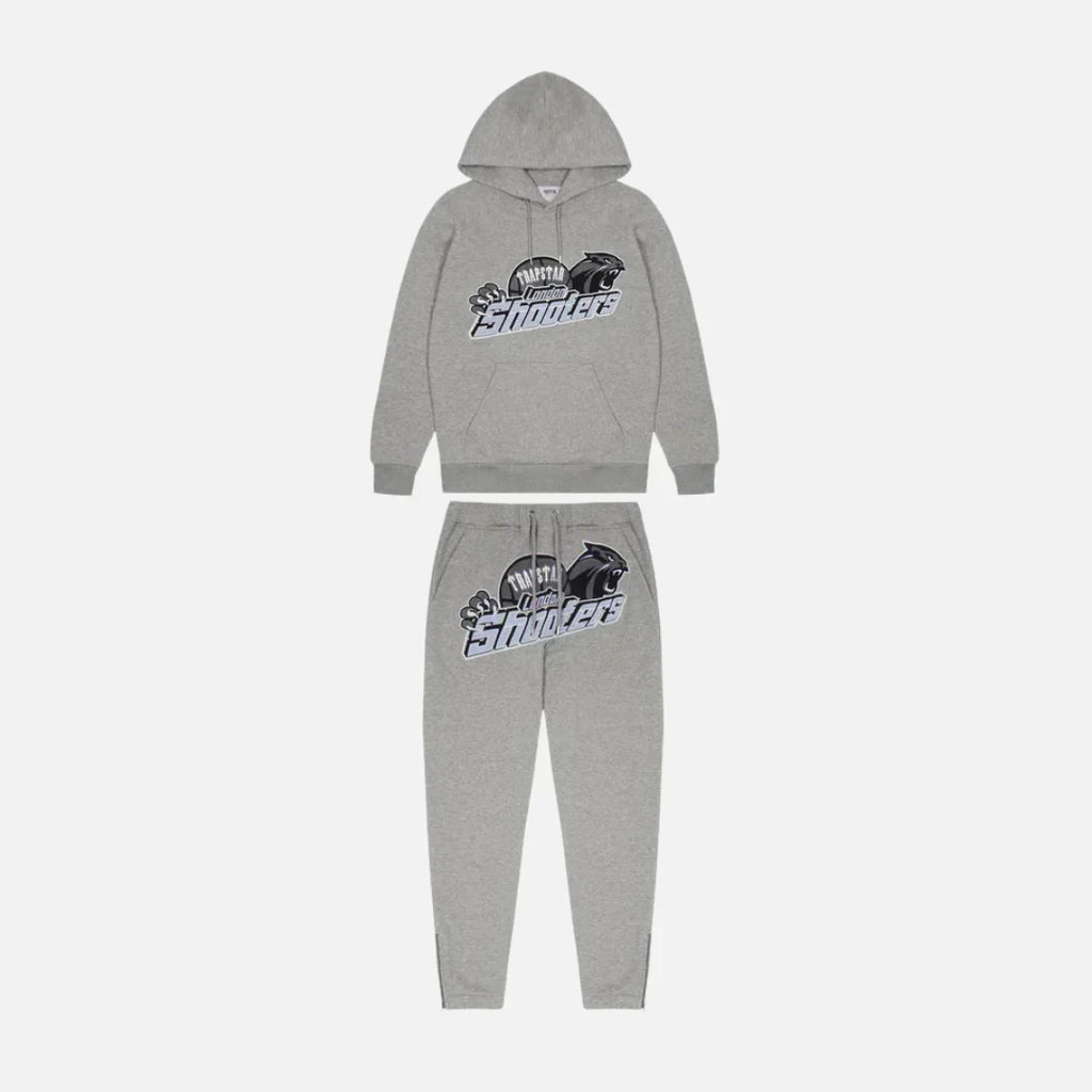 TRAPSTR Shooters Tracksuit - Grey/Blue
