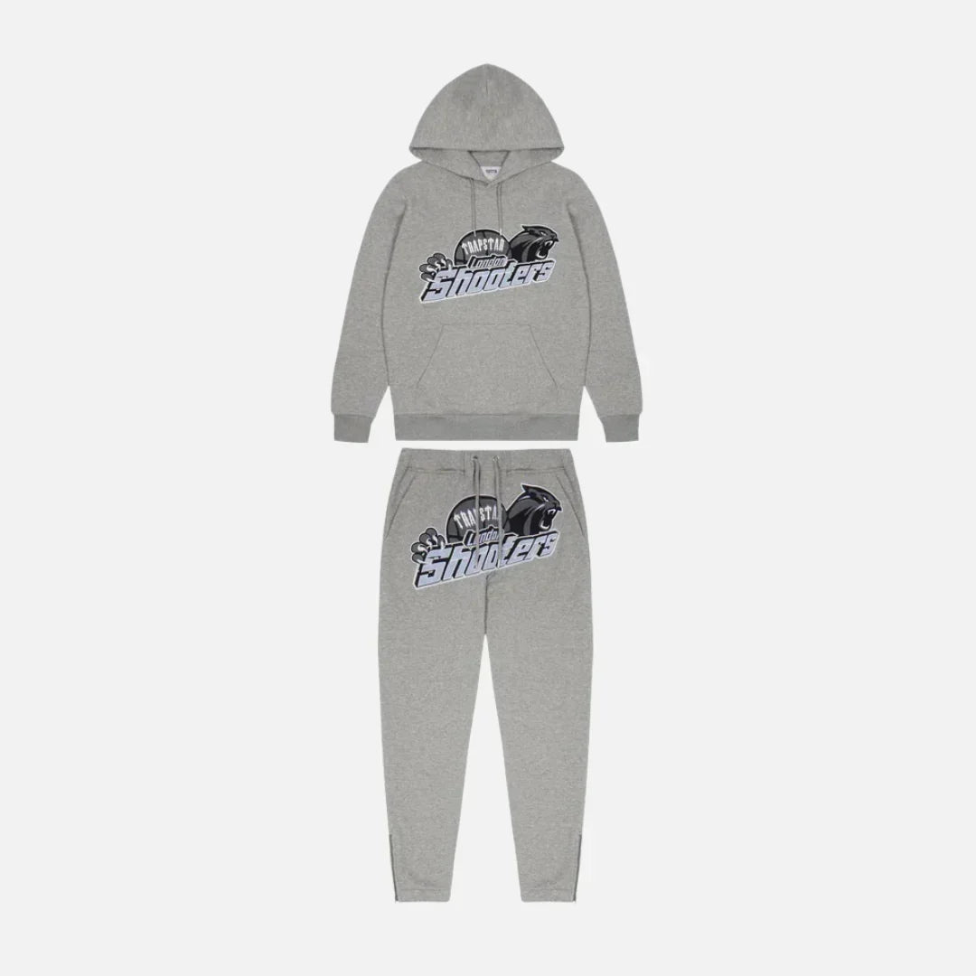 TRAPSTR Shooters Tracksuit - Grey/Blue
