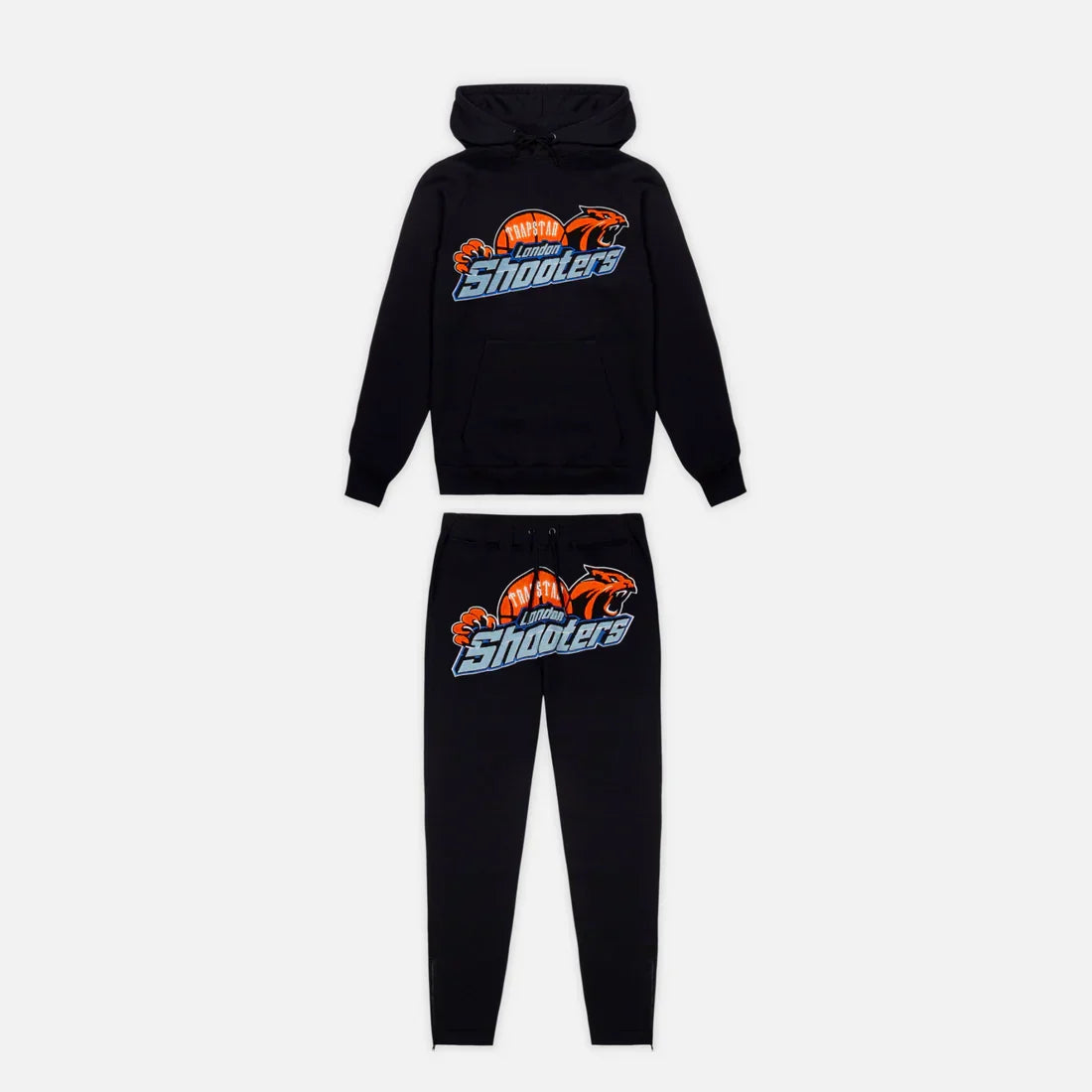 TRAPSTR Shooters Tracksuit - Black/Orange