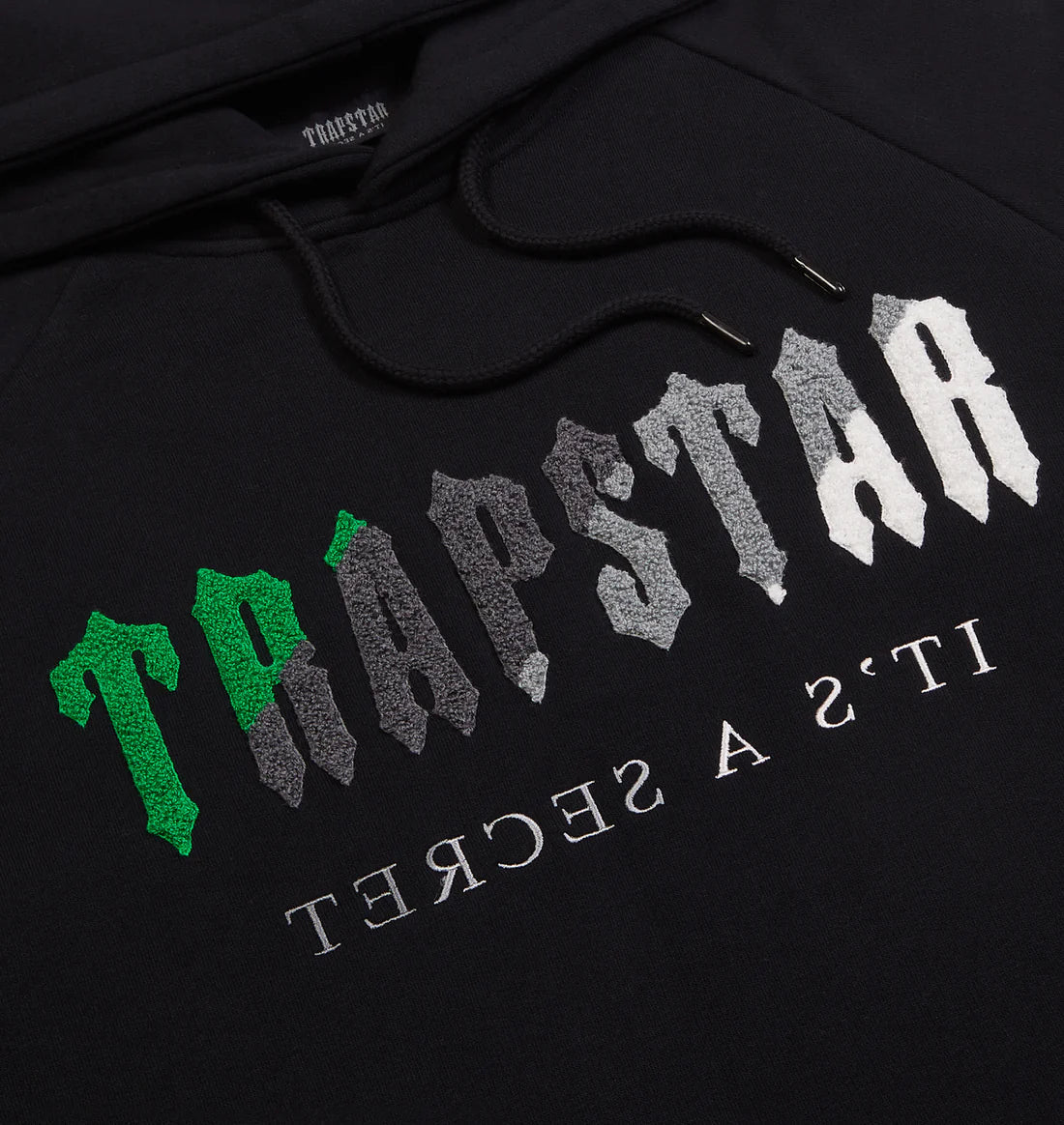 TRAPSTR Chenille Decoded Tracksuit - Black/Green
