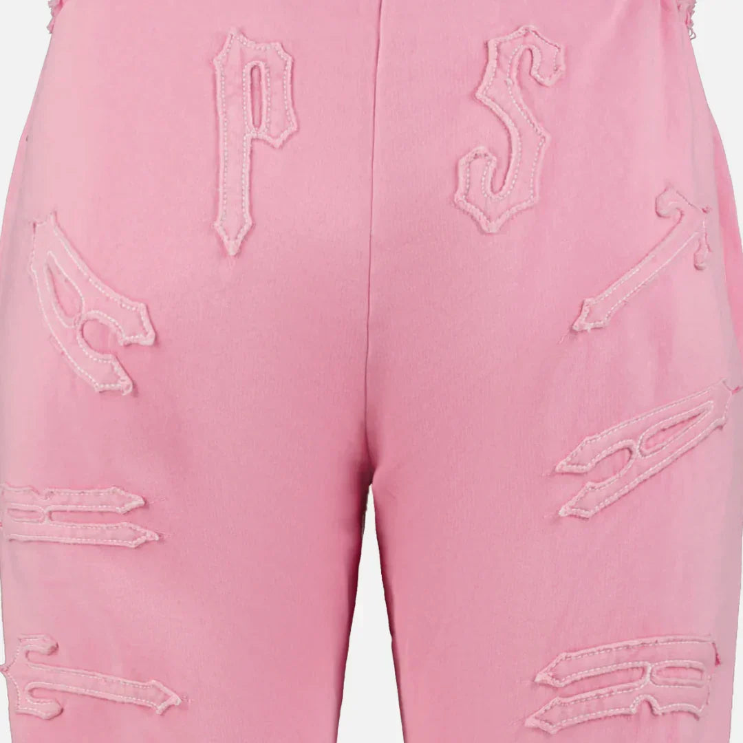 TRAPSTR Women’s Irongate Cropped Tracksuit - Pink