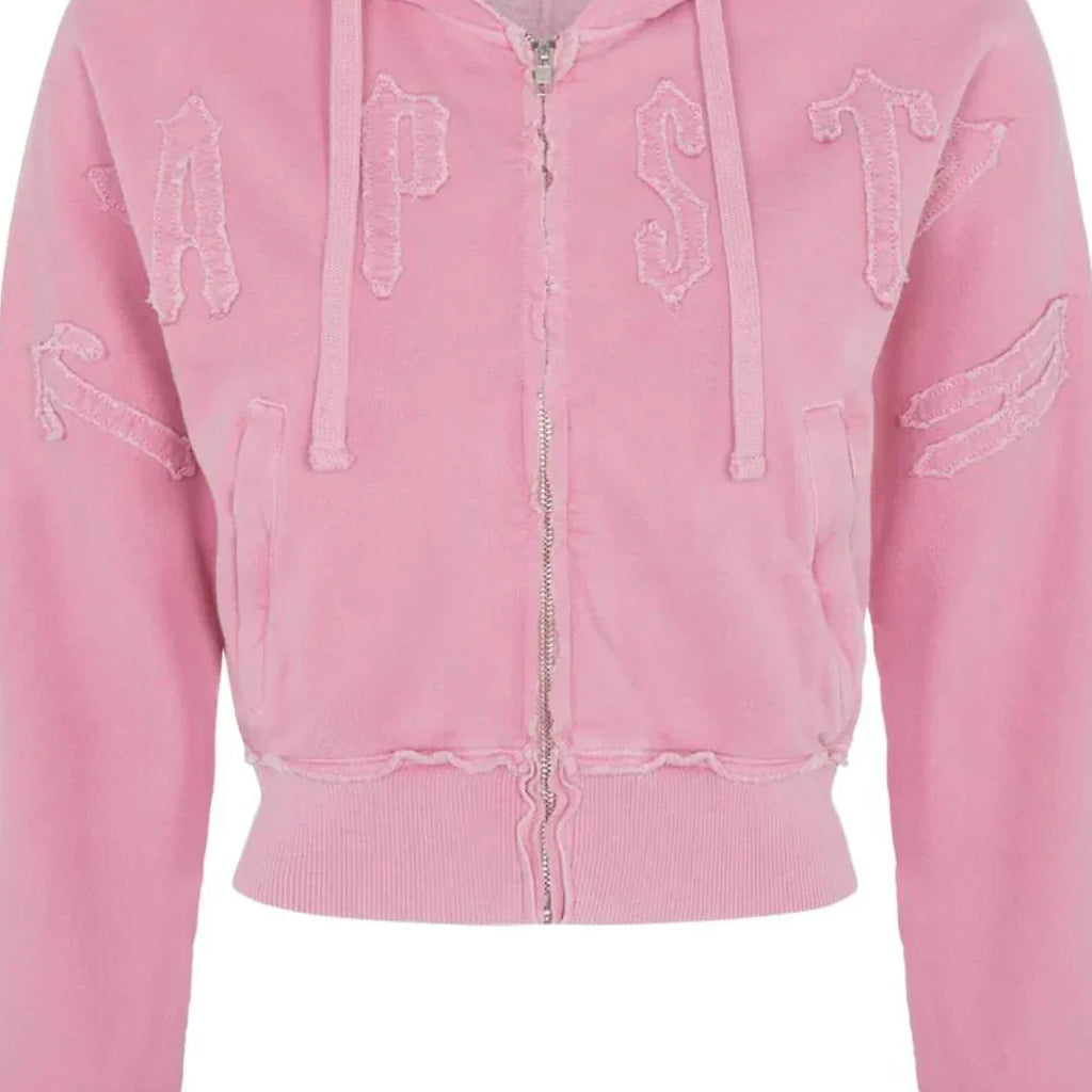 TRAPSTR Women’s Irongate Cropped Tracksuit - Pink