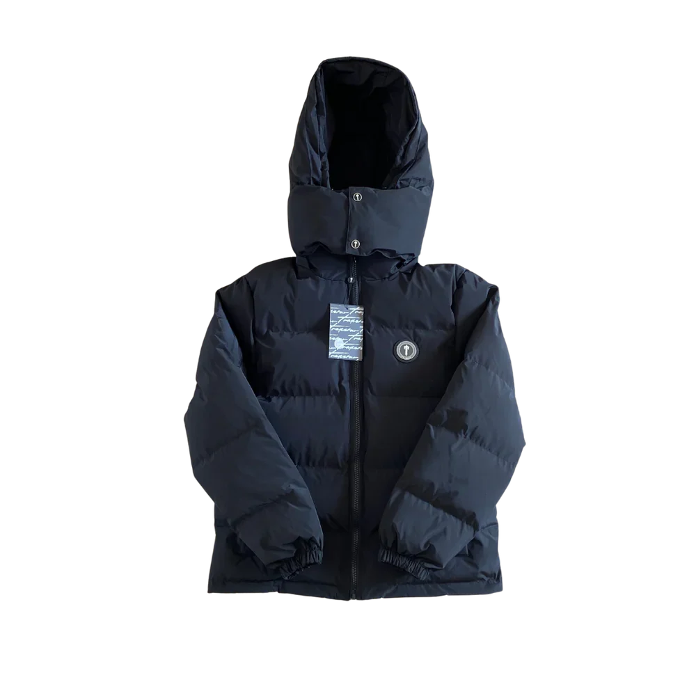 TRAPSTR Black Irongate Hooded Puffer Jacket
