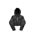TRAPSTR Women’s Decoded Hooded Puffer 2.0 Jacket - BLACK
