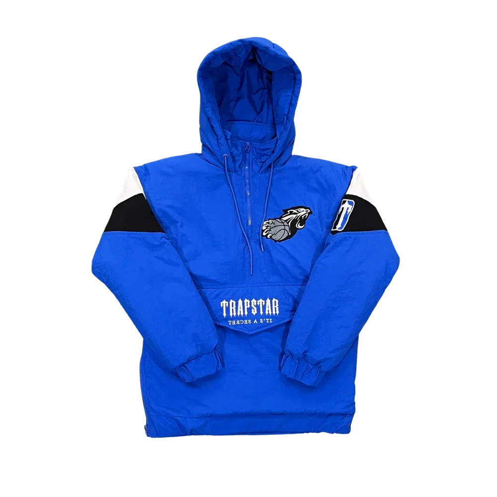 TRAPSTR 1/4 Zip Pullover Jacket - Blue