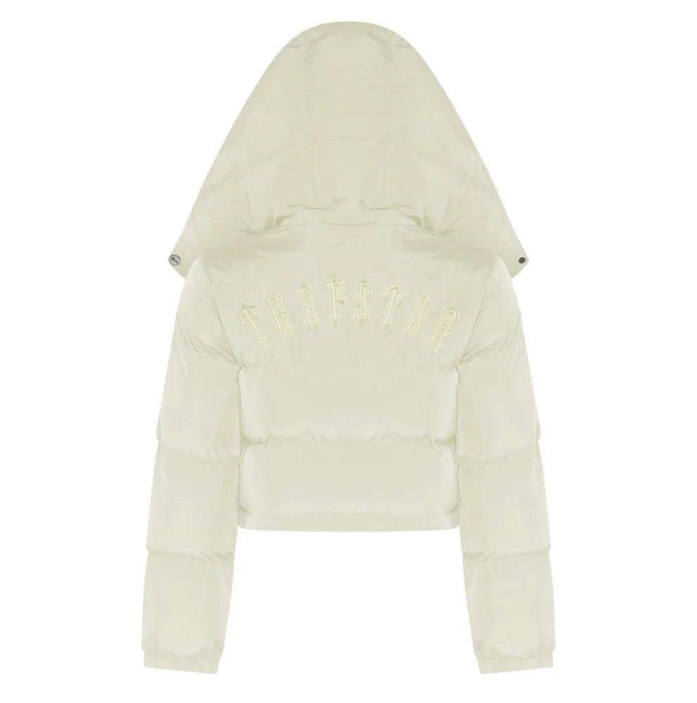 TRAPSTR Women’s Irongate Hooded Puffer Jacket - Cream