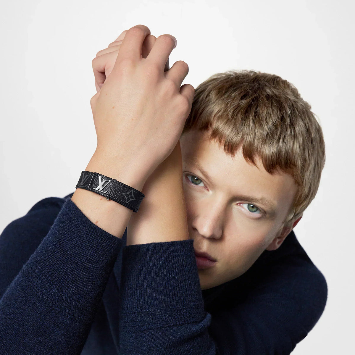 LV - Bracelet LV Slim Noir