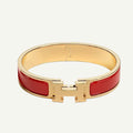 Hermès - Bracelet Clic H Rouge Amarante