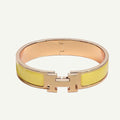 Hermès - Bracelet Clic H Jaune Or Rose