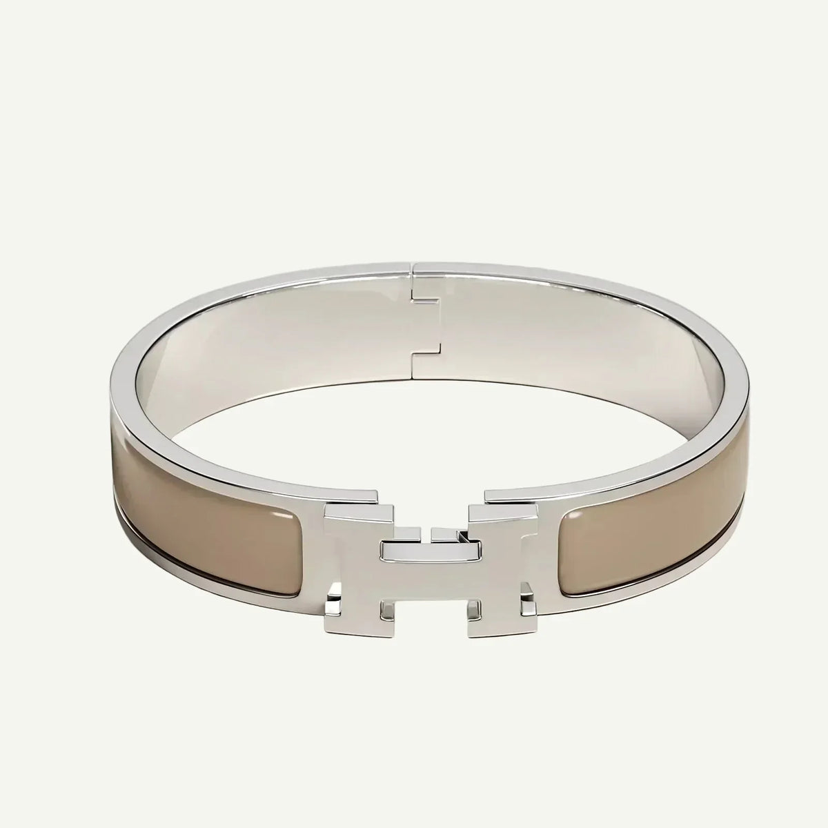 Hermès -  Clic H Bracelet Marron Glacé