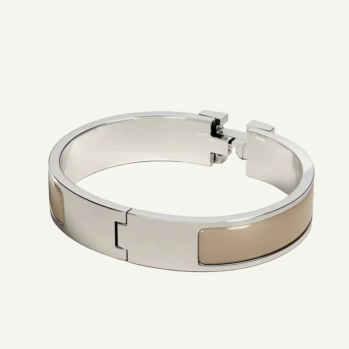 Hermès -  Clic H Bracelet Marron Glacé