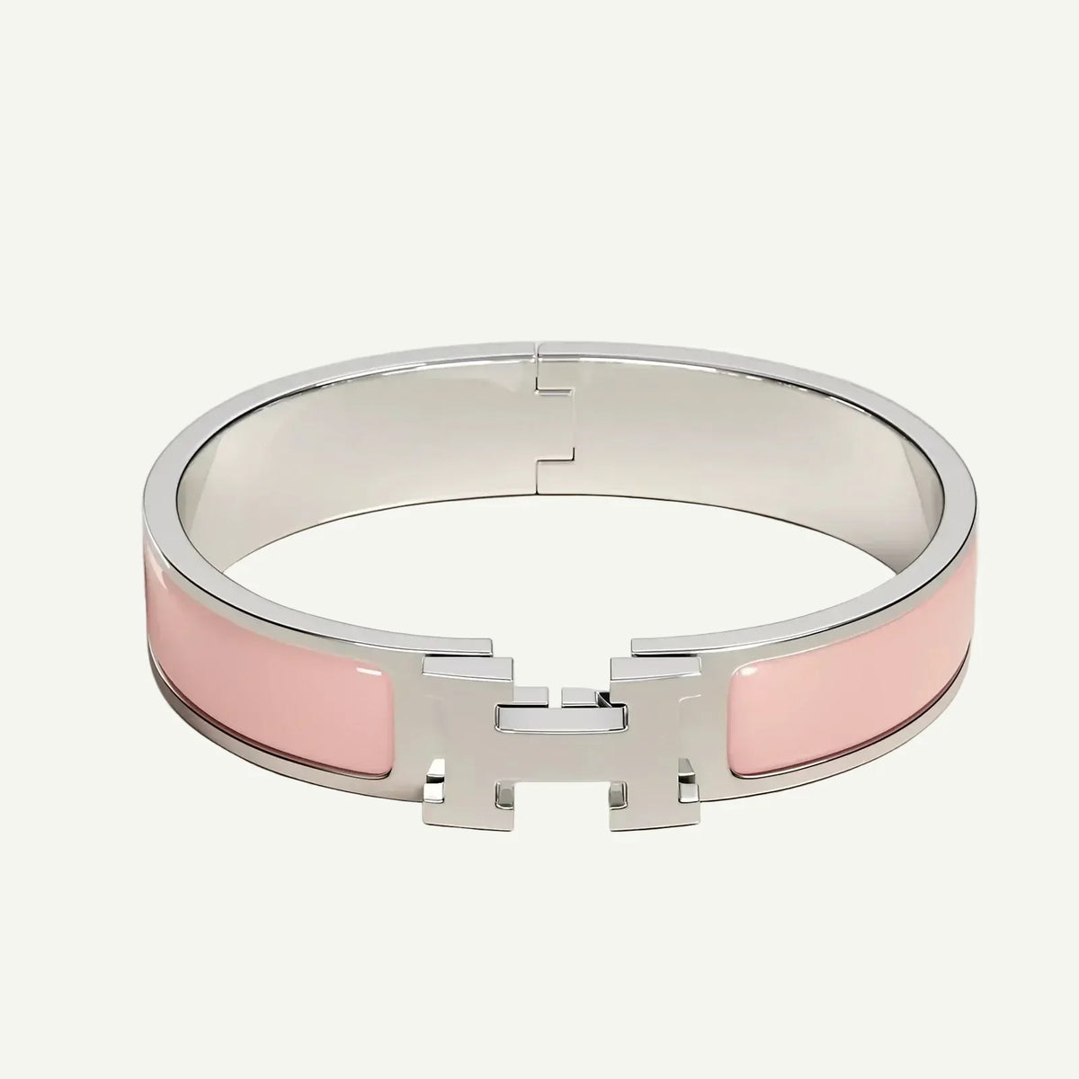 Hermès -  Clic H Bracelet Rose Candeur