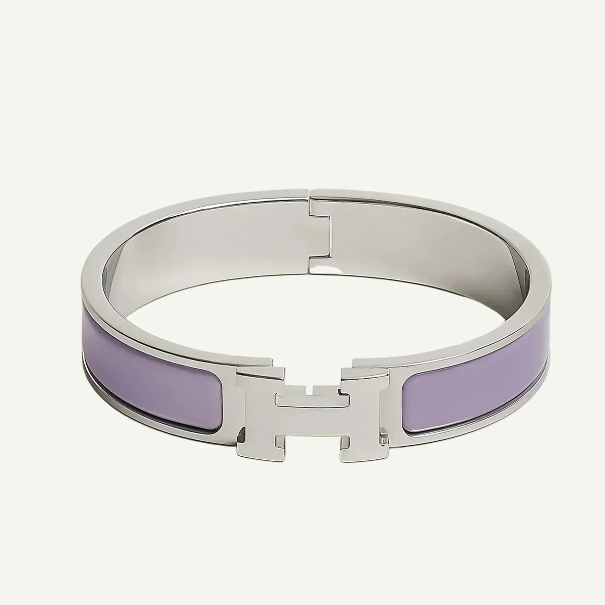 Hermès -  Clic H Bracelet Lilas