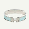 Hermès -  Clic H Bracelet Bleu Polaire