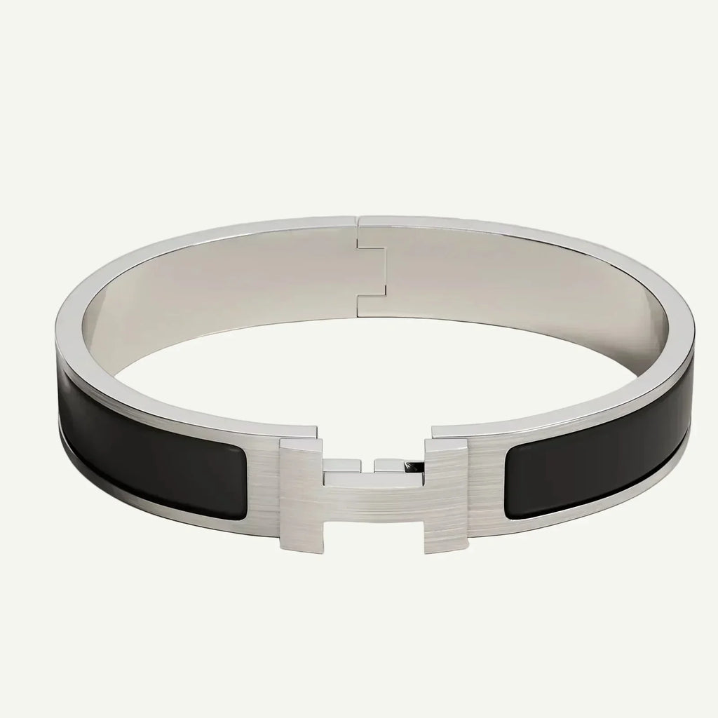 Hermès - Bracelet Clic HH Noir Mat