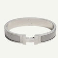 Hermès - Bracelet Clic HH Gris Clair Mat