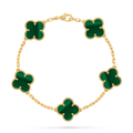 Van Cleef Vintage Alhambra 5 motifs Malachite