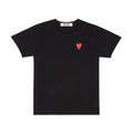 Comme des Garçons Play T-Shirt Double Heart Black