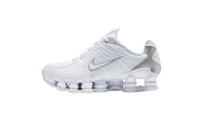 NK Shox Tl White Metallic Silver Orange