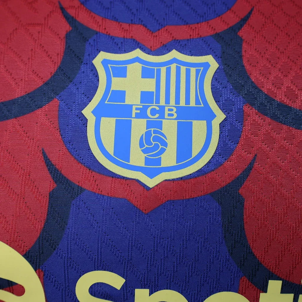 Maillot foot FC Barcelone 2024 2025 Pre-Match - vue 4