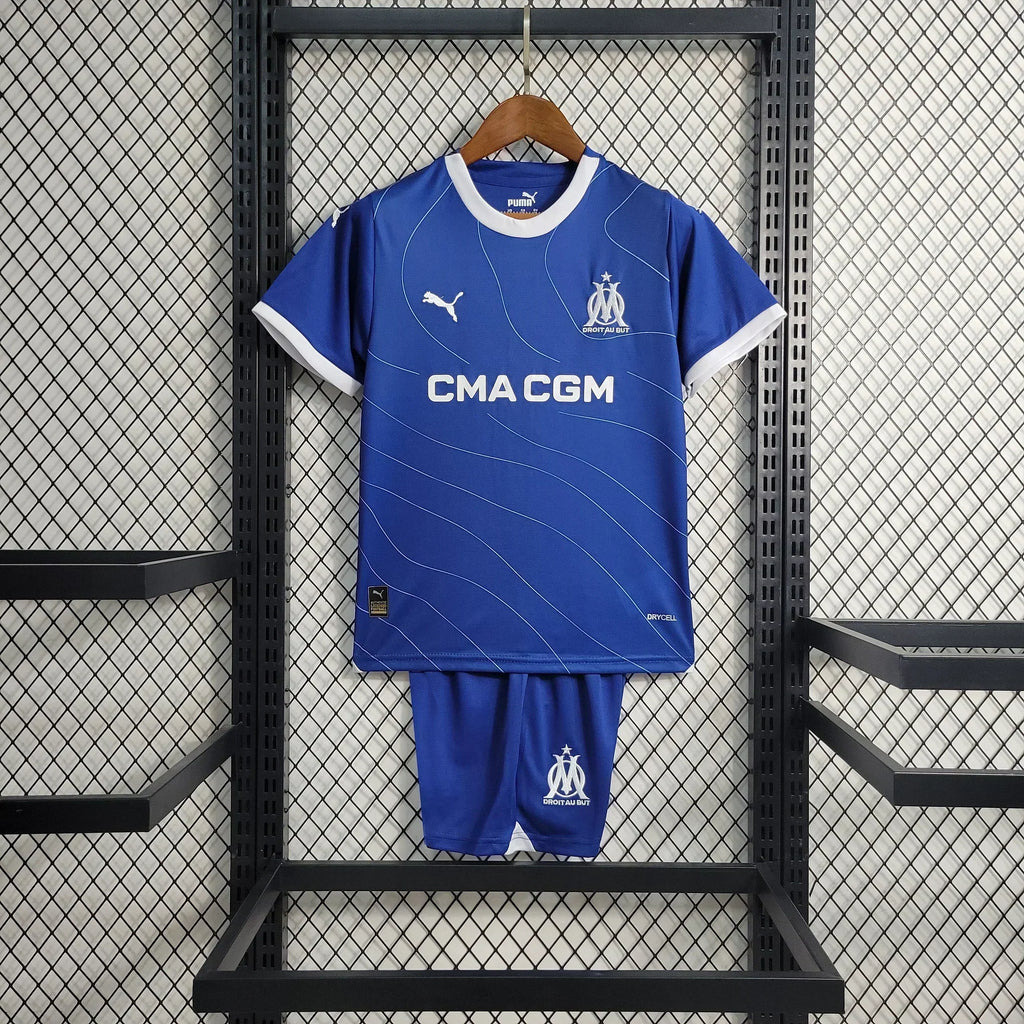 Kit Enfant Olympique de Marseille Extérieur 2023 2024 - vue 1
