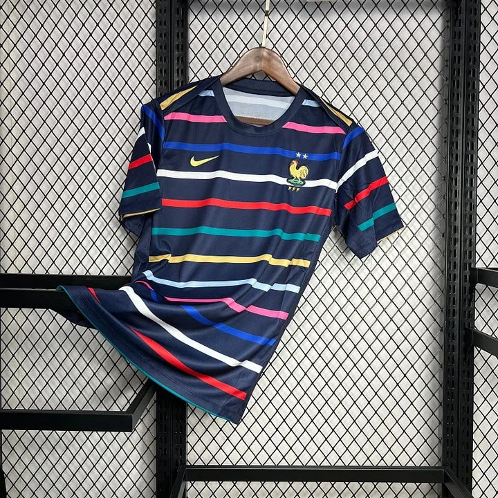 Maillot Équipe de France foot 2024 2025 entraînement - vue 2