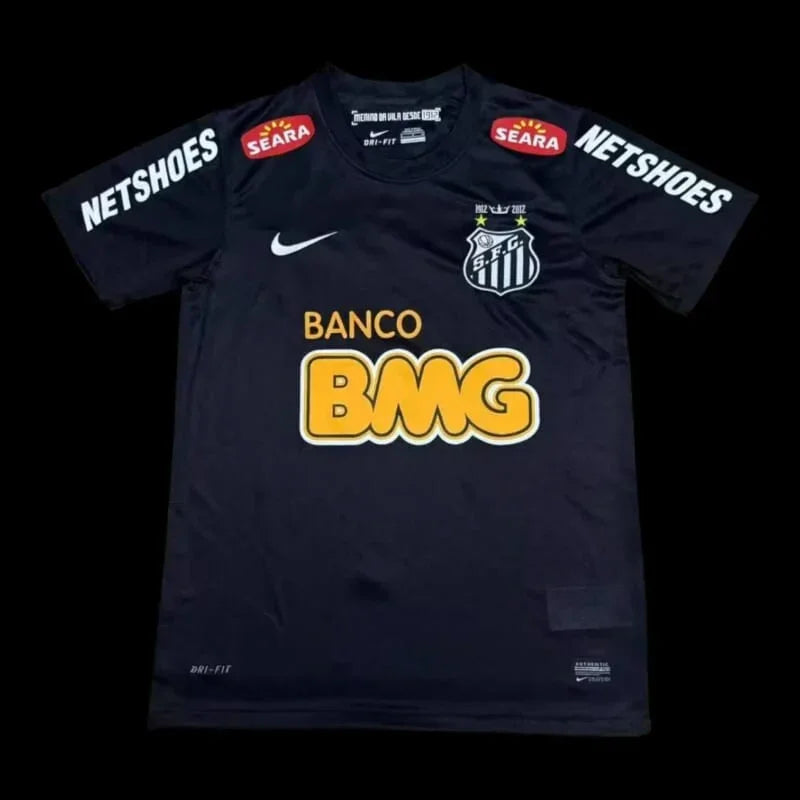 Maillot Santos Rétro Noir 11/12 - vue 1