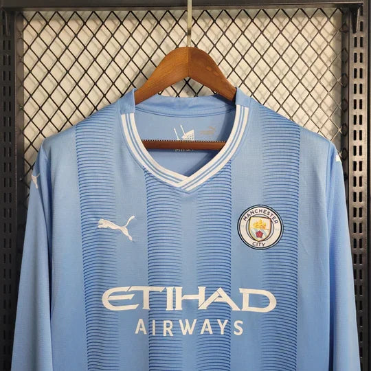 Maillot Manchester City 2023 2024 manches longues - vue 2