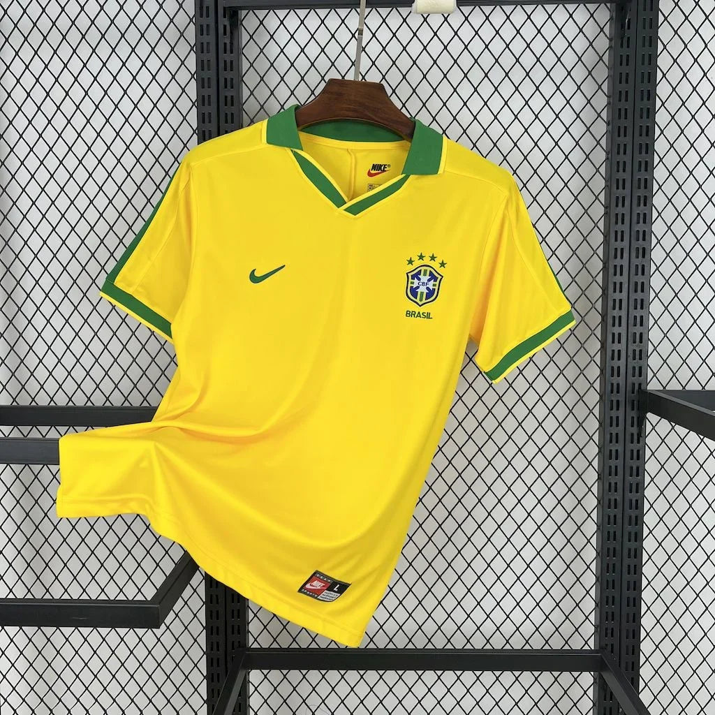 Maillot Brésil foot 1997 retro - vue 1
