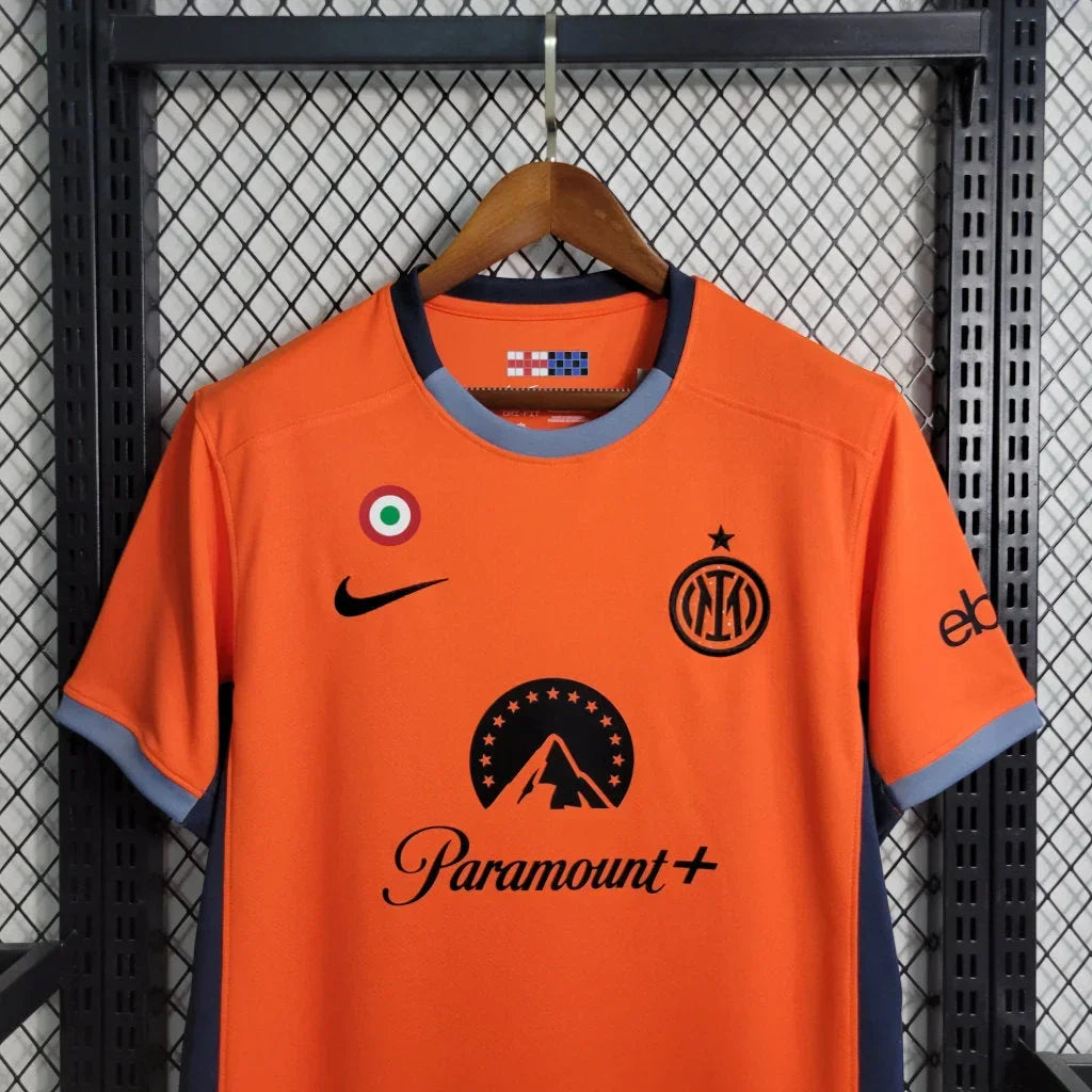Maillot Inter Milan  Foot Third Orange 2023 2024 - vue 2