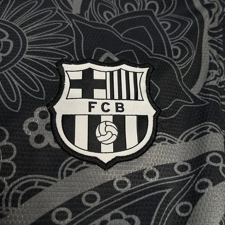 Maillot foot FC Barcelone noir concept 2024 2025 - vue 5