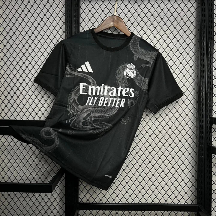 Maillot Real Madrid foot 2024 2025 Noir - vue 2