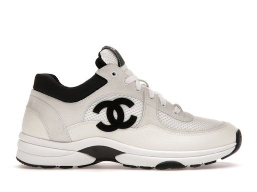 CH-NEL Low daim blanc/noir