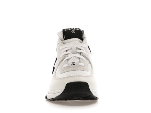 CH-NEL Low daim blanc/noir