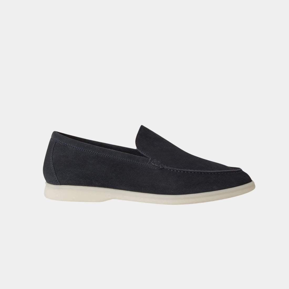 LR-PNA Summer Walk Mocassin Suede Classic Blue - vue 1