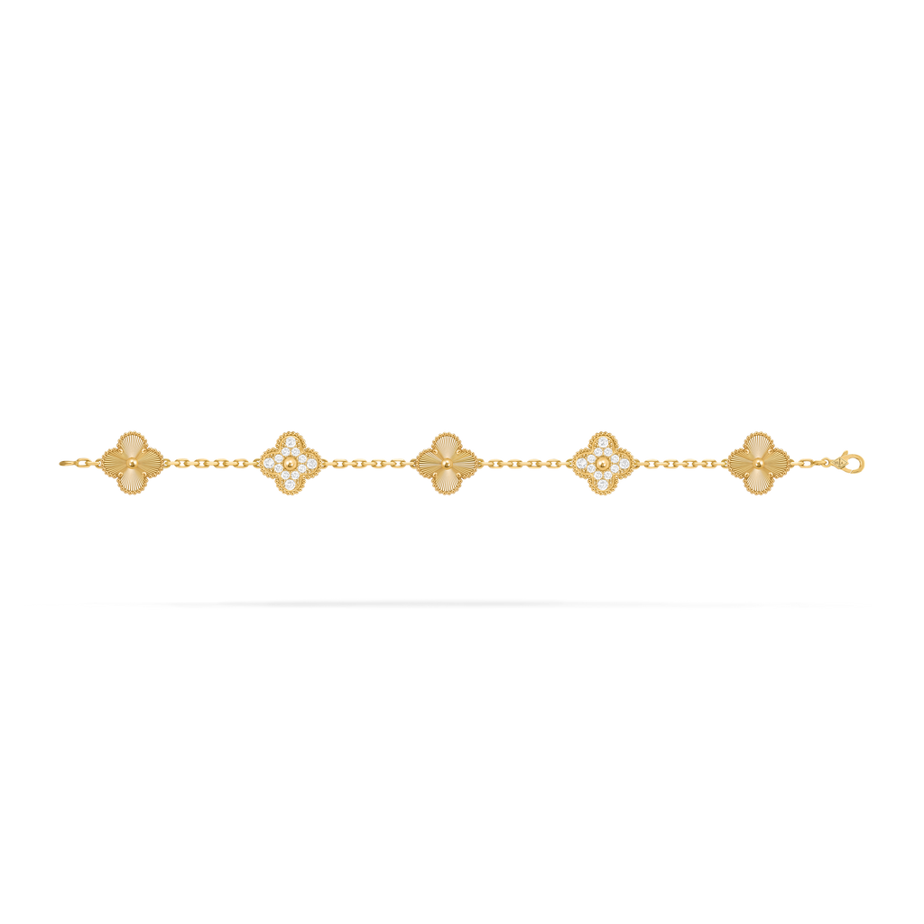 Van Cleef Vintage Alhambra 5 motifs Or jaune