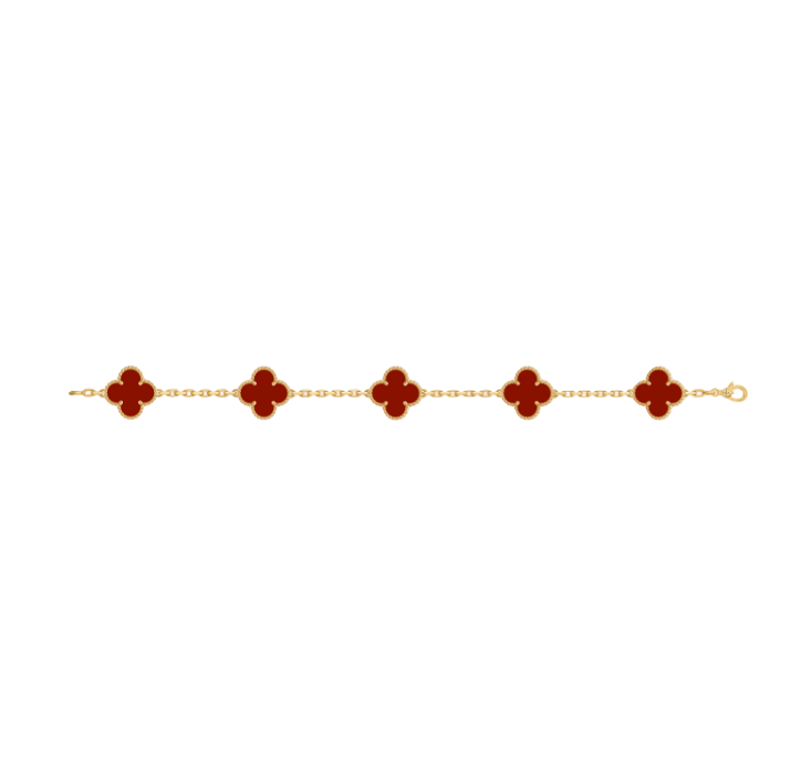 Van Cleef Vintage Alhambra 5 motifs Cornaline