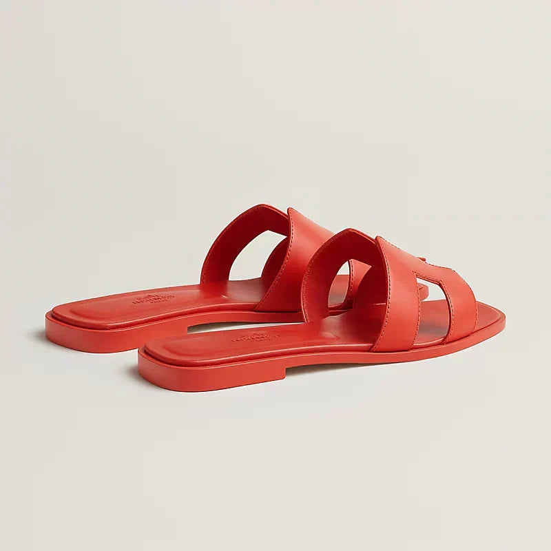 HR-MS - Claquettes Orange capucine - vue 4