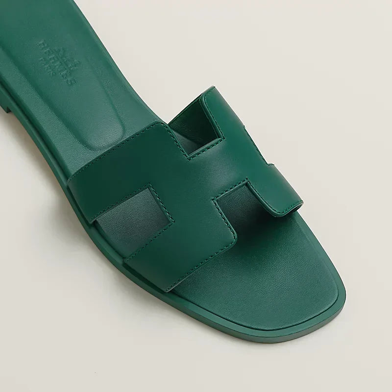 HR-MS - Claquettes Vert viride - vue 3