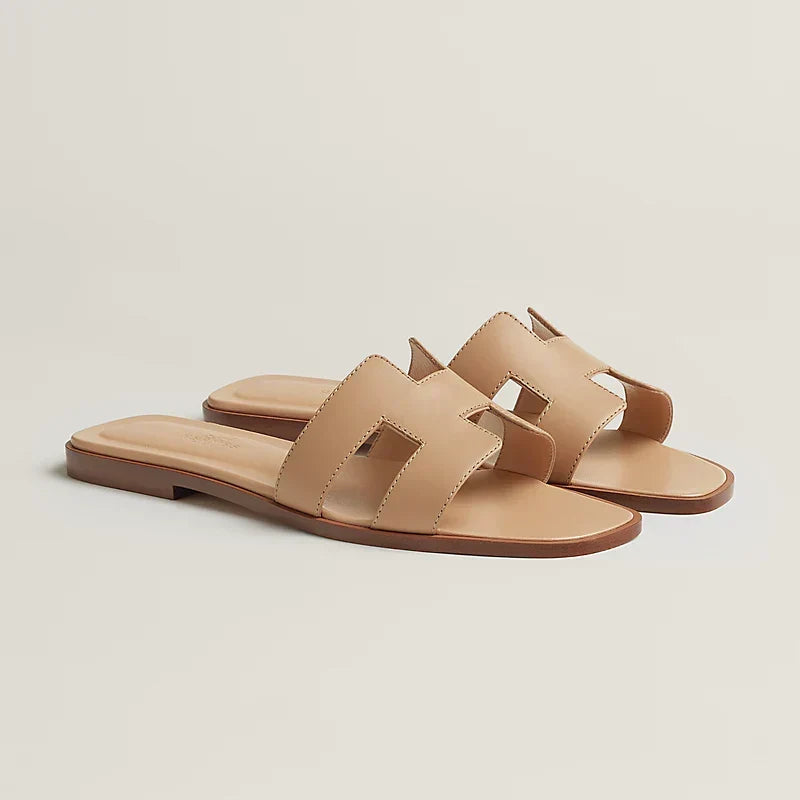 HR-MS - Claquettes Beige Natura - vue 1