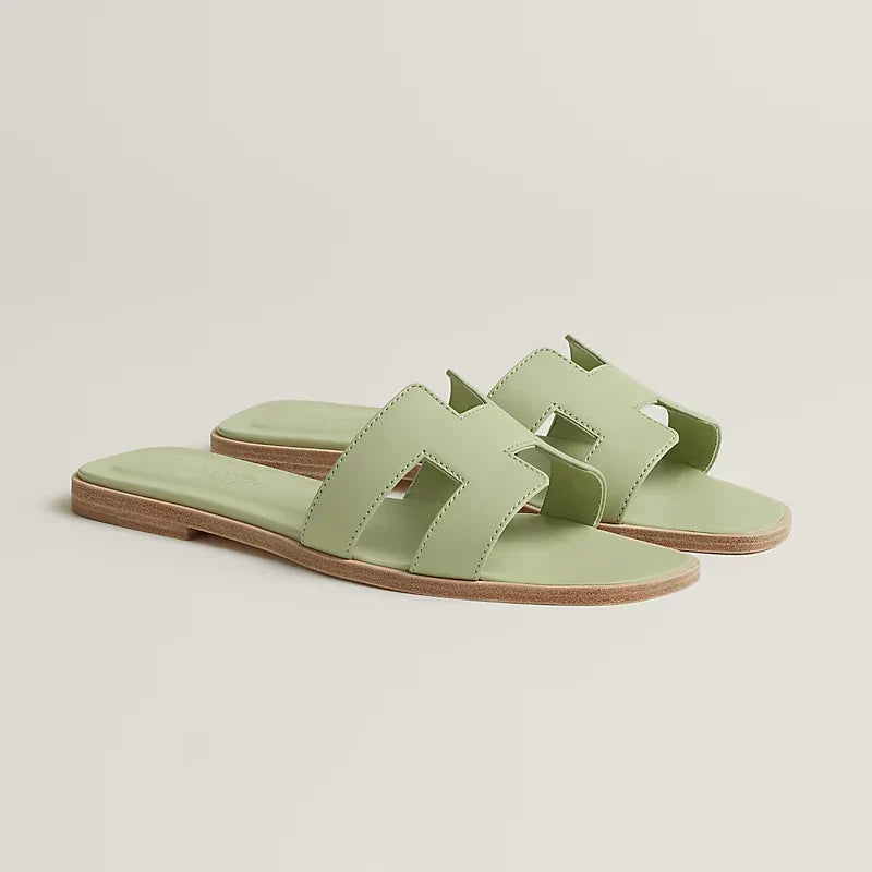 HR-MS - Claquettes Vert de mer - vue 1