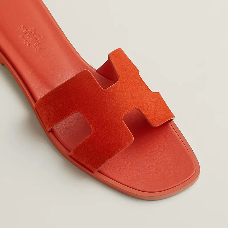 HR-MS - Claquettes Orange Corail - vue 3