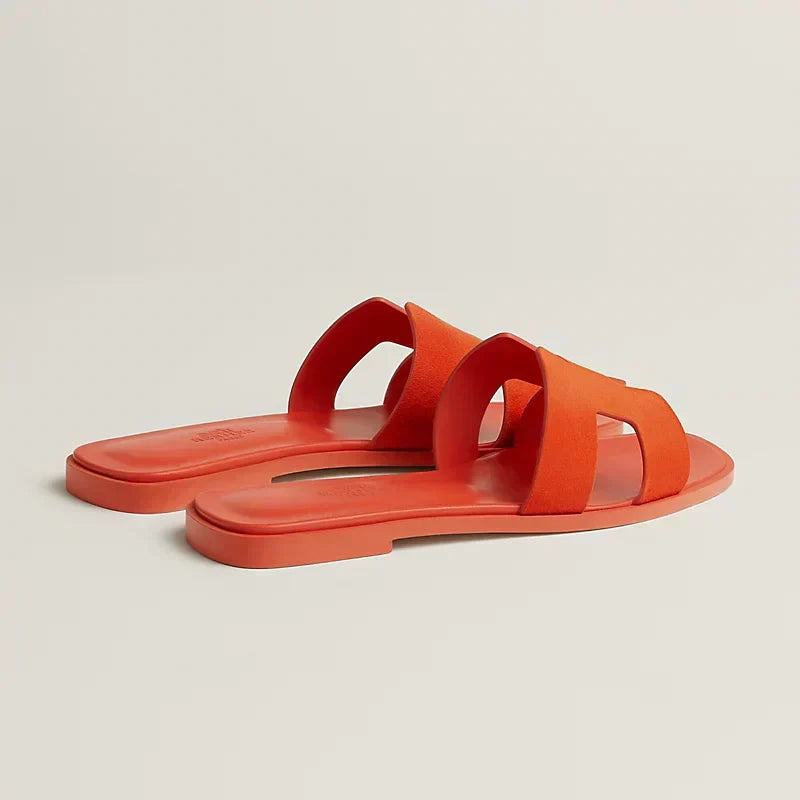 HR-MS - Claquettes Orange Corail - vue 4