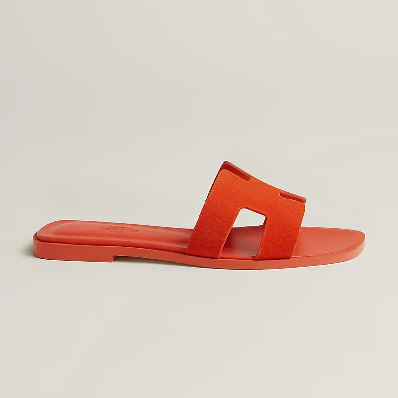 HR-MS - Claquettes Orange Corail - vue 5