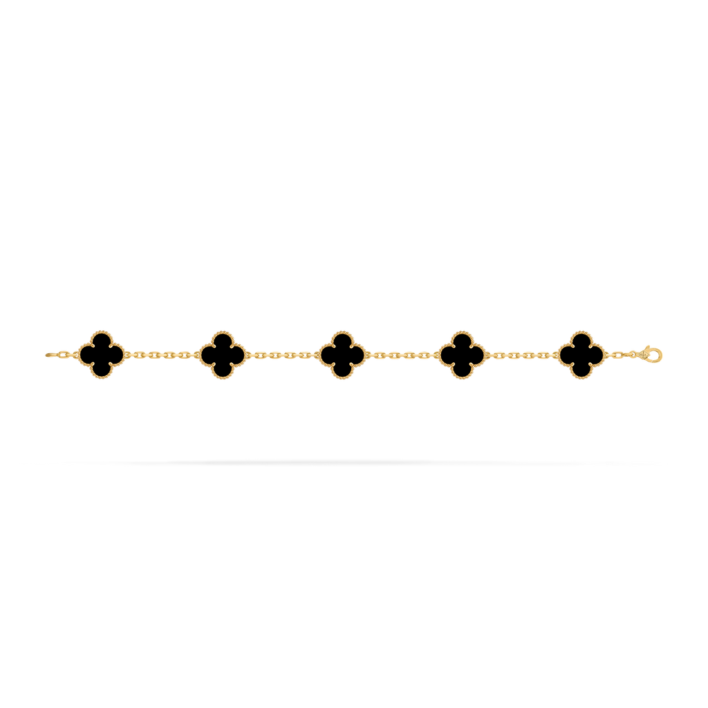 Van Cleef Vintage Alhambra 5 motifs Onyx